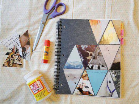 Cahier de notes embelli